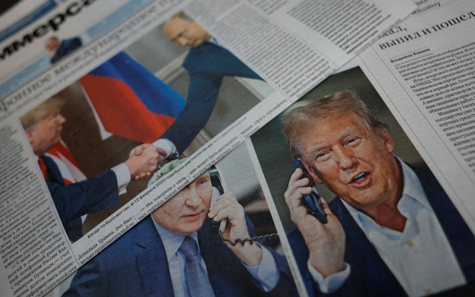 Pierwsze strony rosyjskich gazet po jednej z poprzednich rozmów Trumpa z Putinem